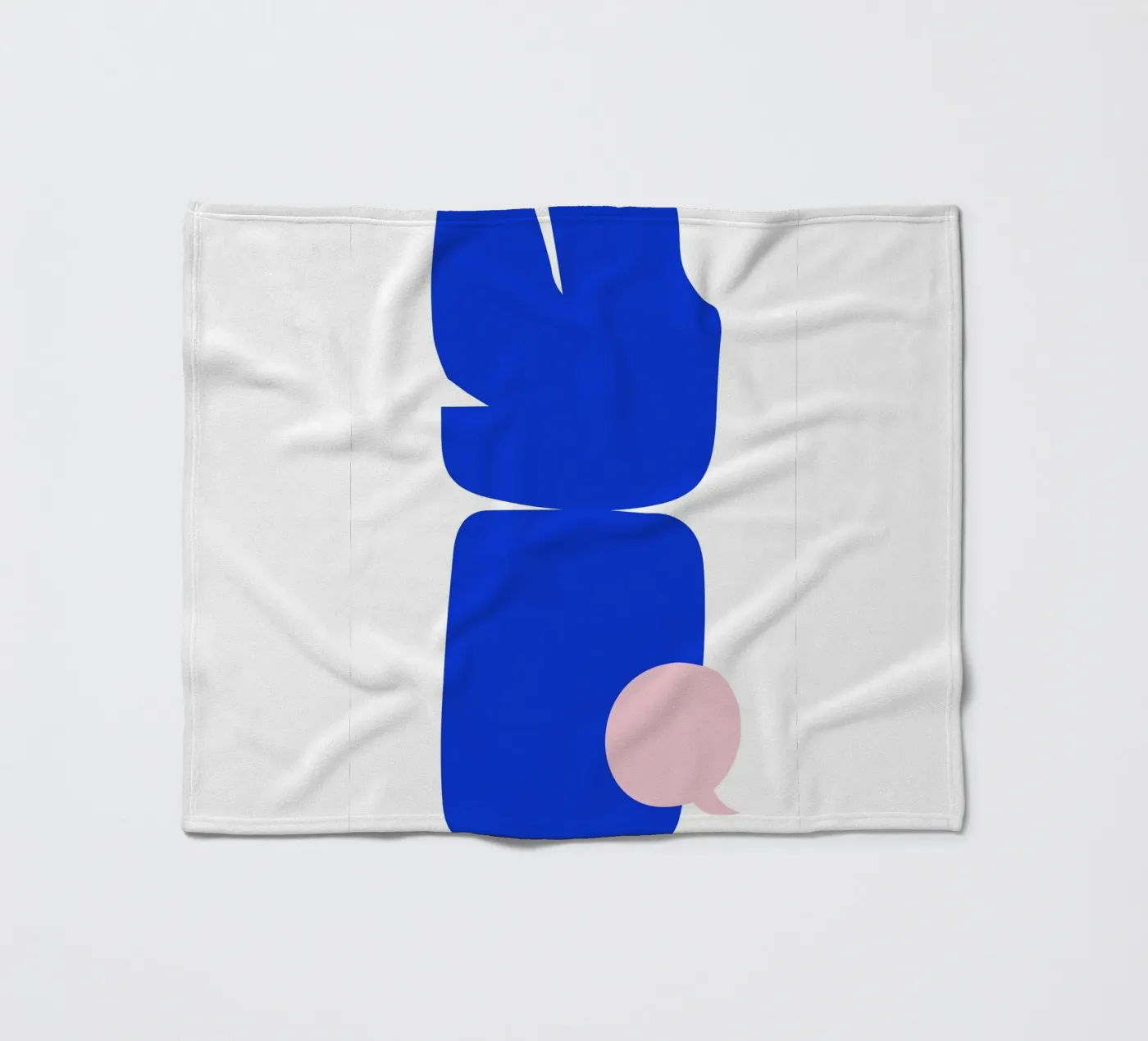 Blue abstract fleecedeken van LisaArtes