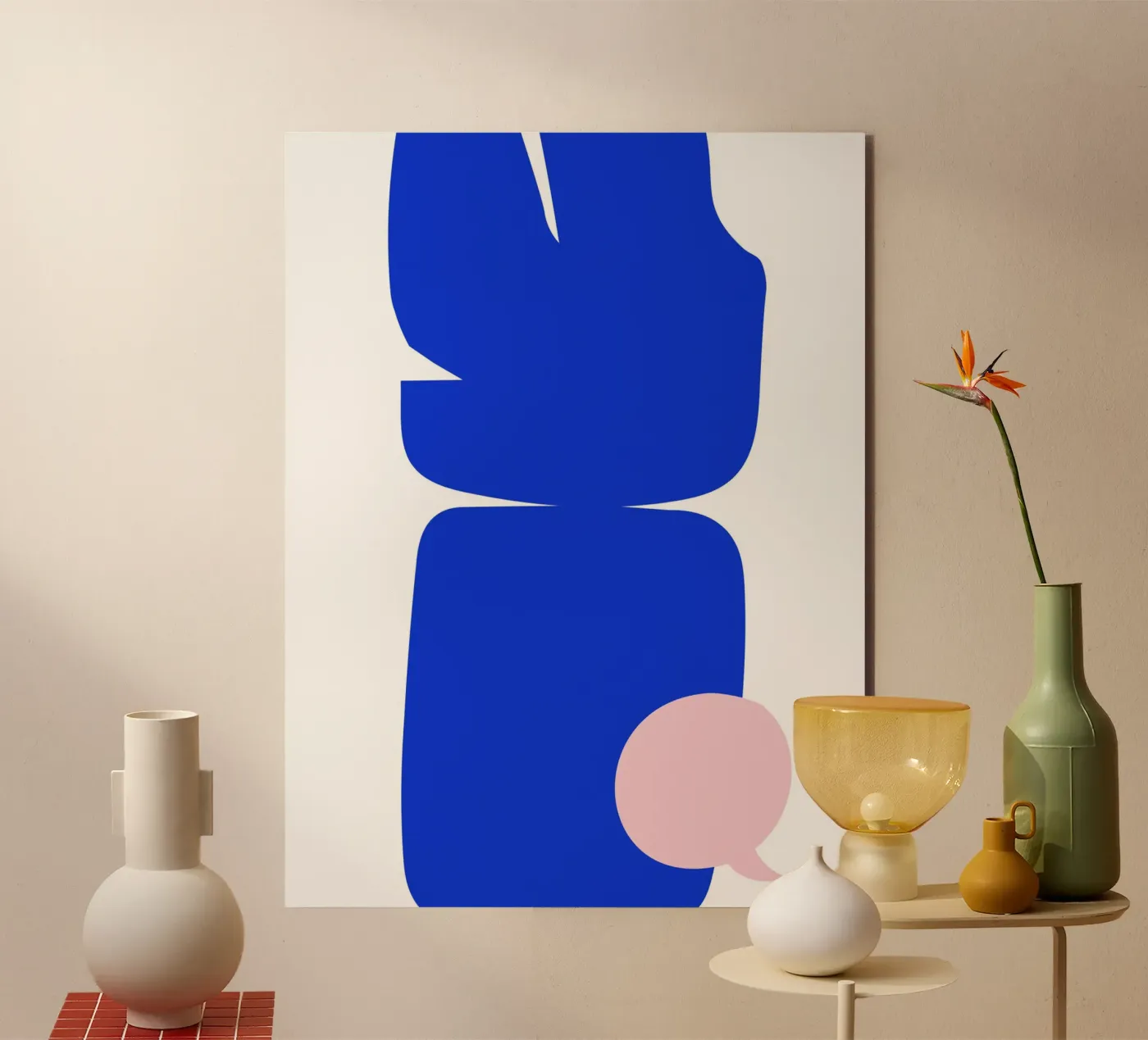 Blue abstract alluminio dibond da LisaArtes