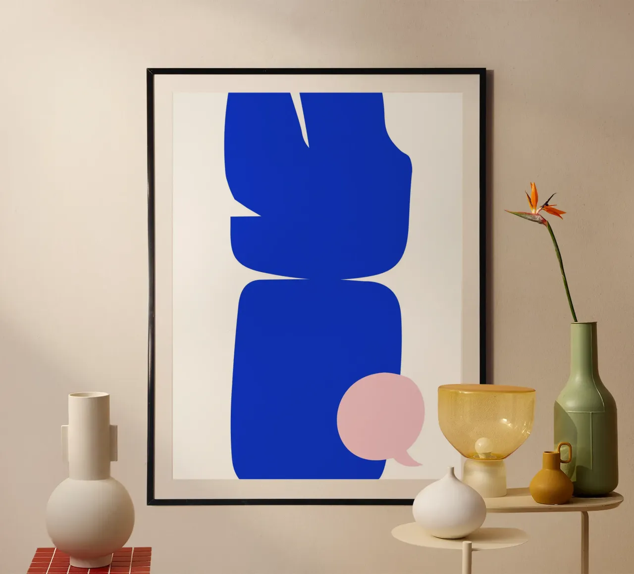 Blue abstract poster da LisaArtes