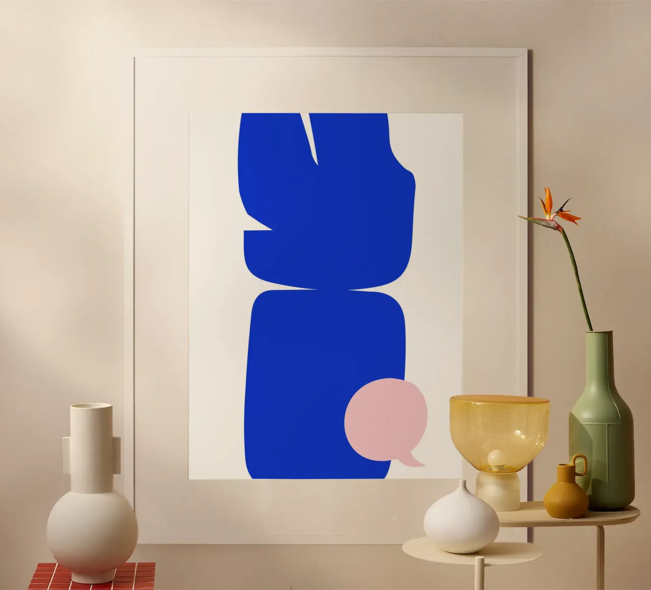 Blue abstract poster da LisaArtes