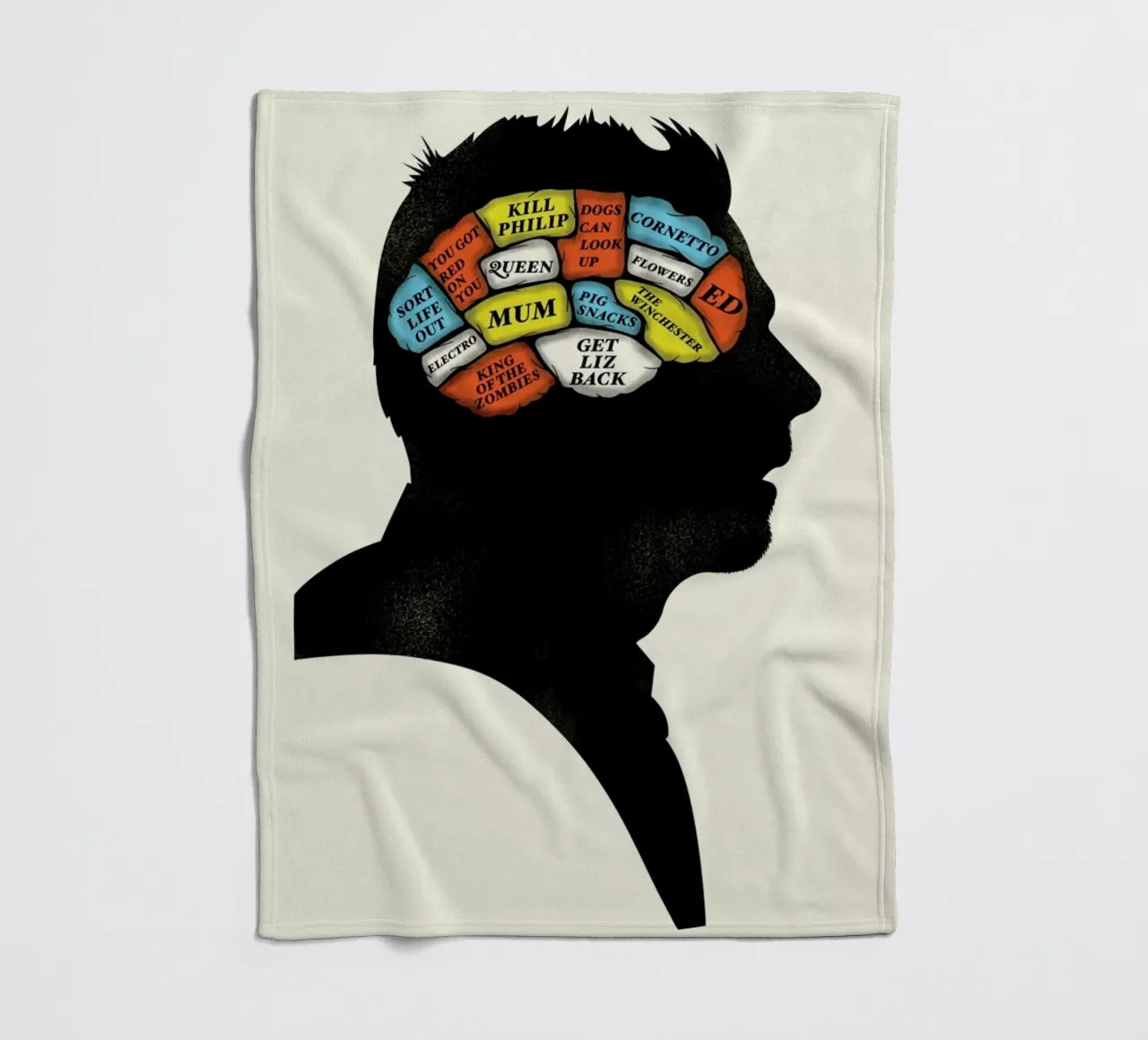 Shaun fleece blanket by Chris Wharton