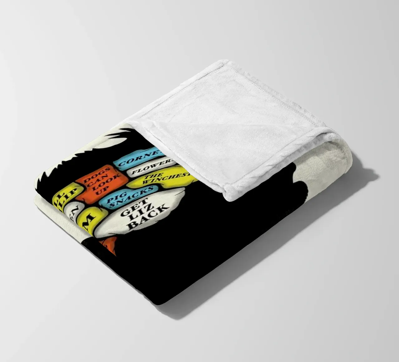 Shaun fleece blanket by Chris Wharton