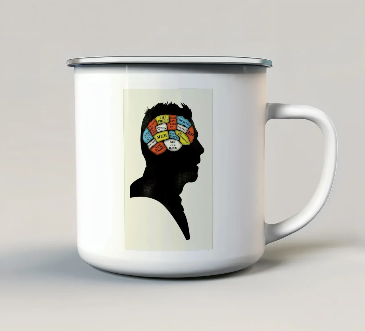 Shaun tazza in smalto da Chris Wharton