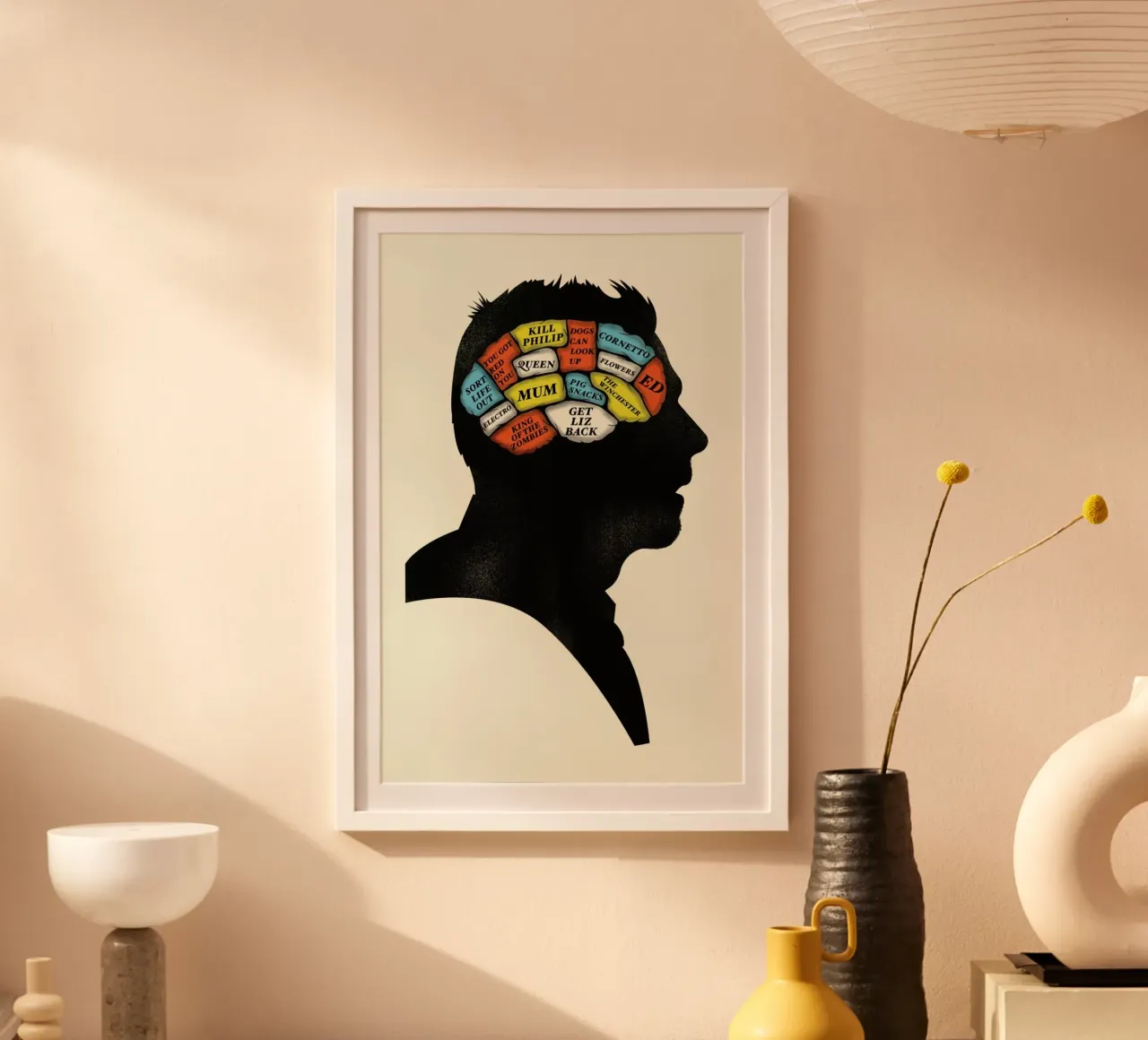 Shaun poster con telaio in plastica da Chris Wharton