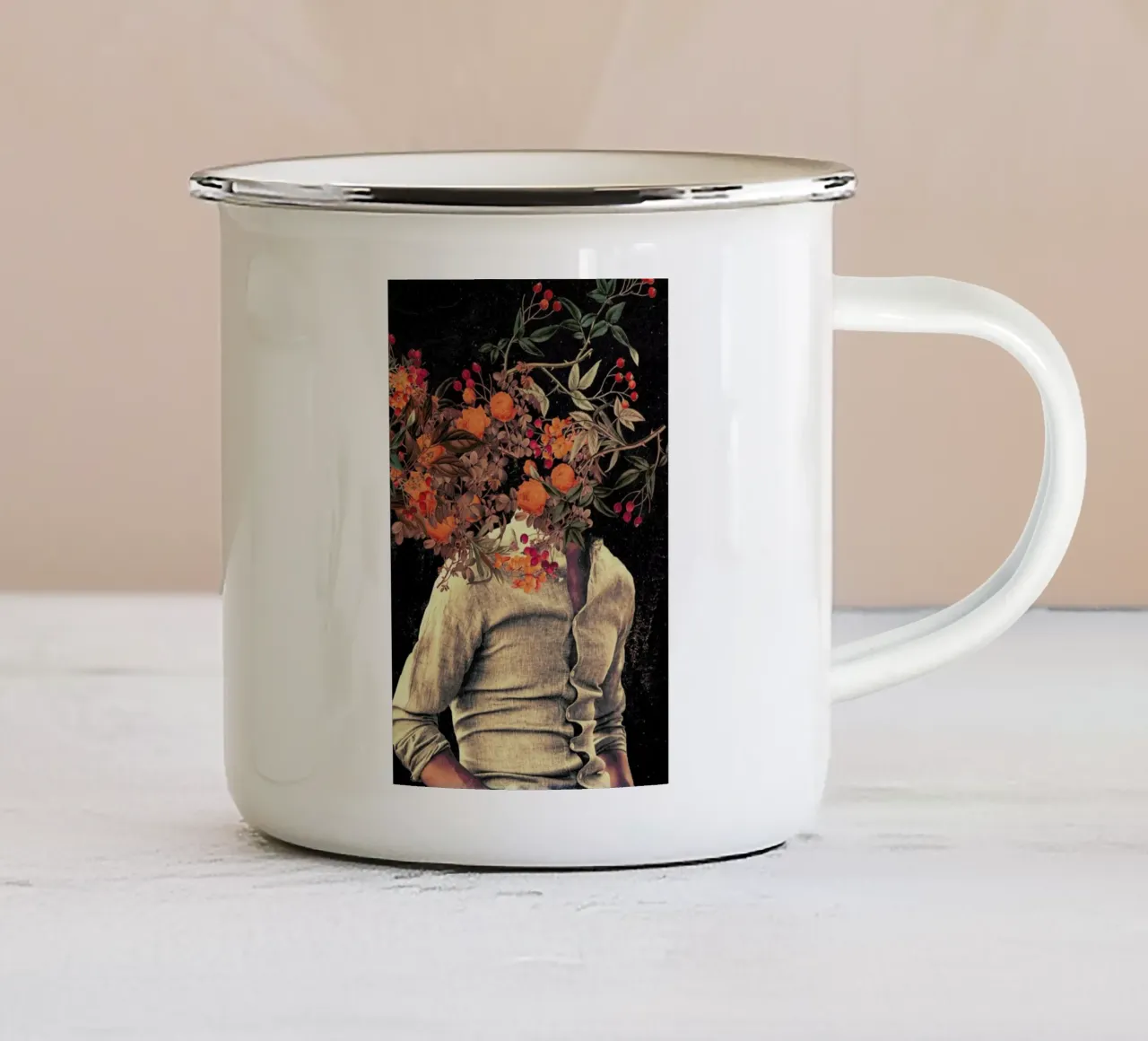 Roots tazza in smalto da Frank Moth