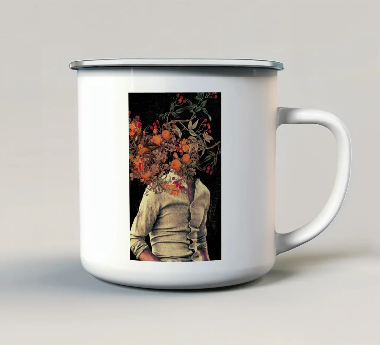 Roots tazza in smalto da Frank Moth