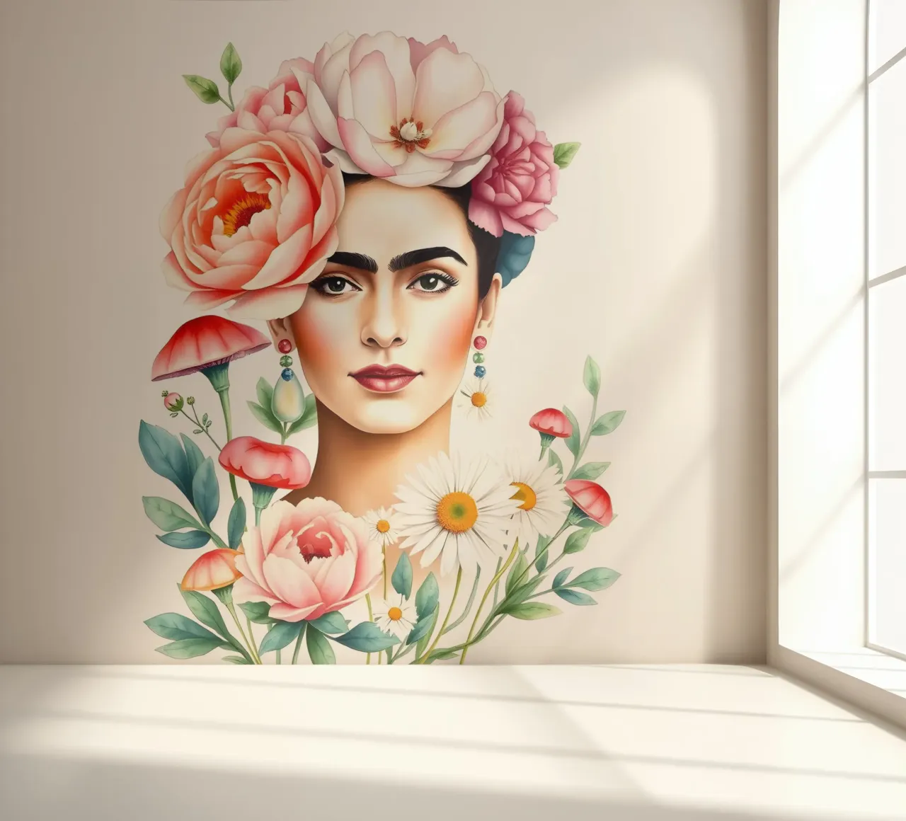 Frida Kahlo Flower Crown photo wallpaper by ARTOMATIC