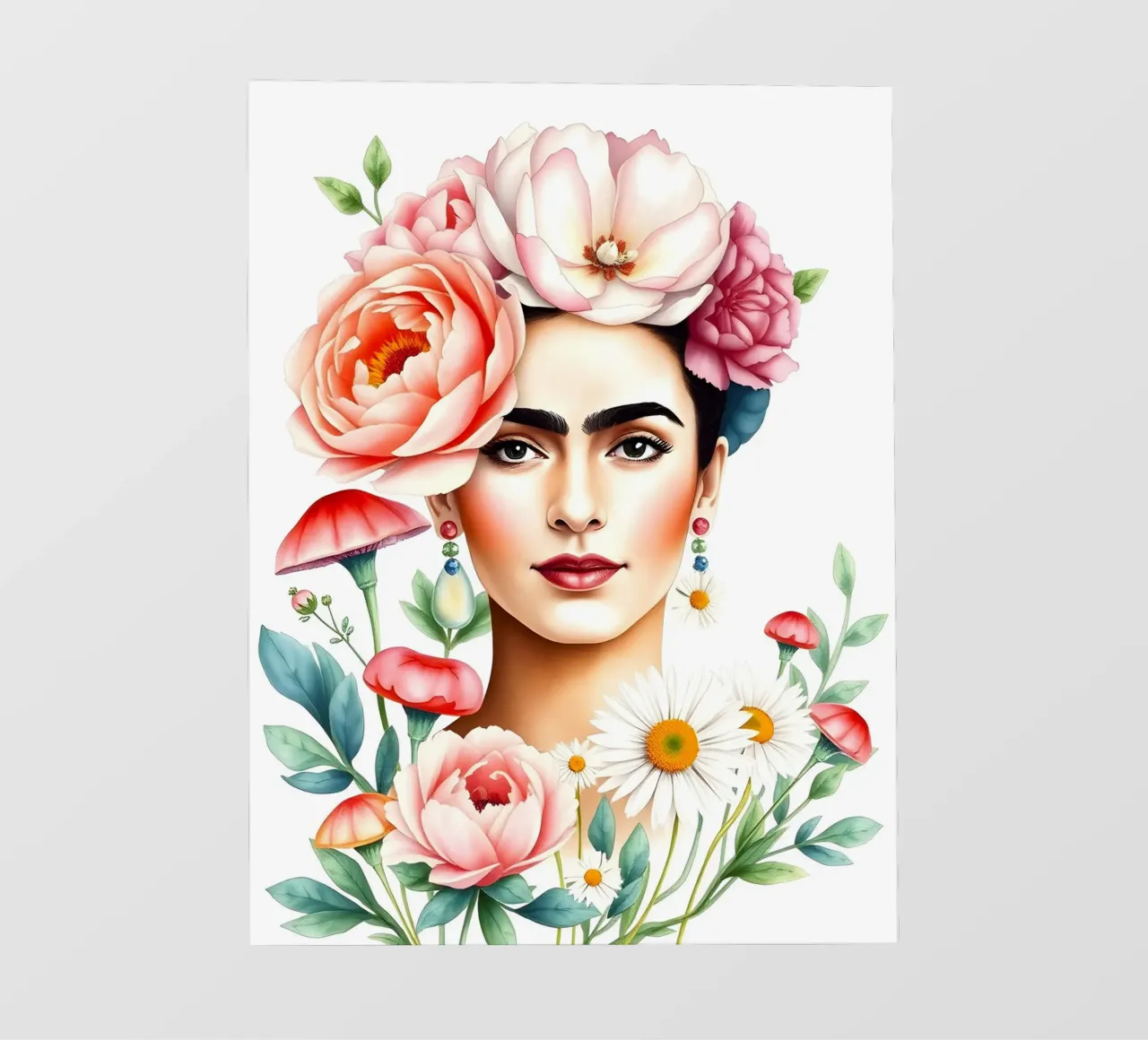 Frida Kahlo Flower Crown photo wallpaper by ARTOMATIC