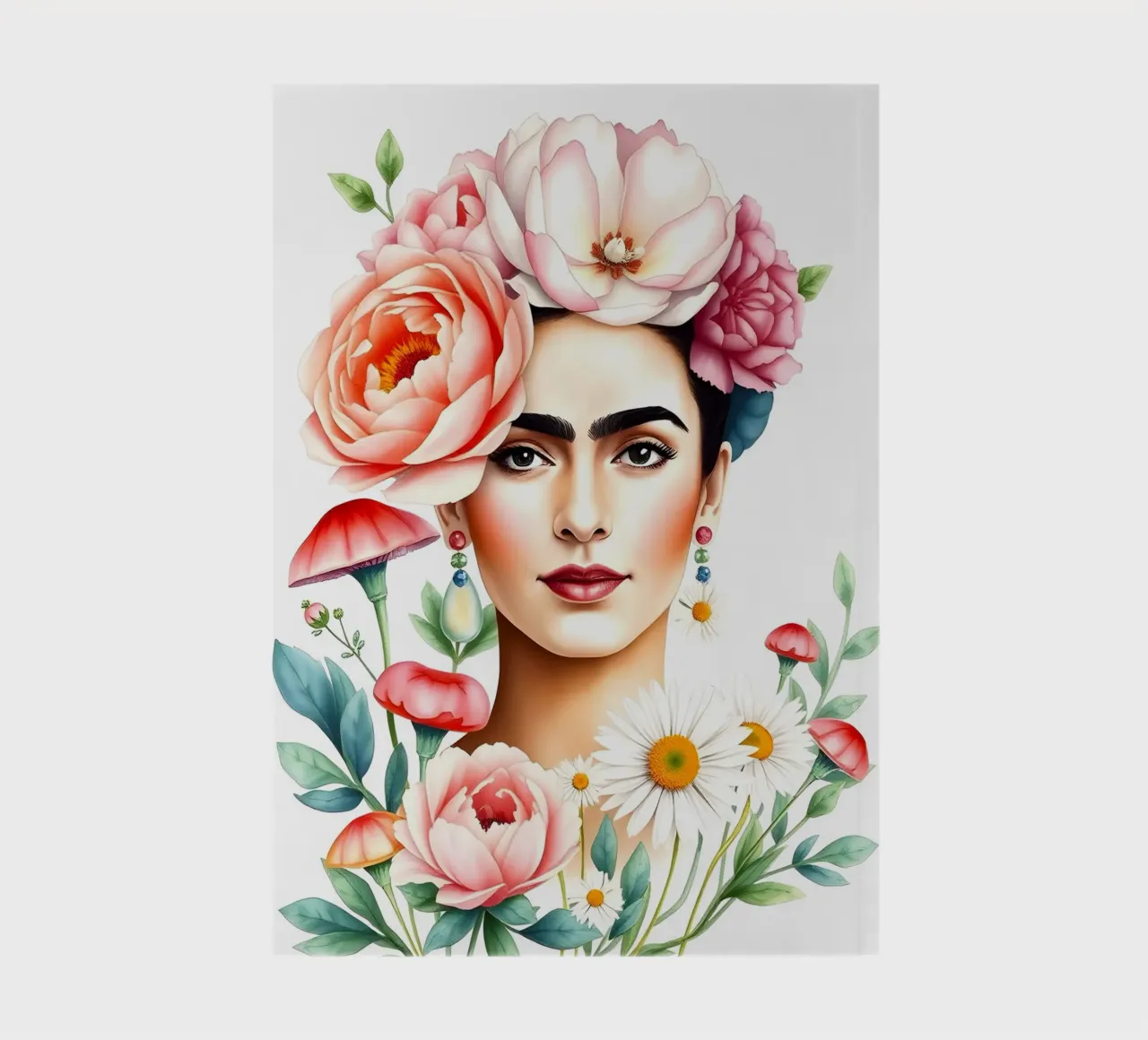 Frida Kahlo Flower Crown notebook by ARTOMATIC