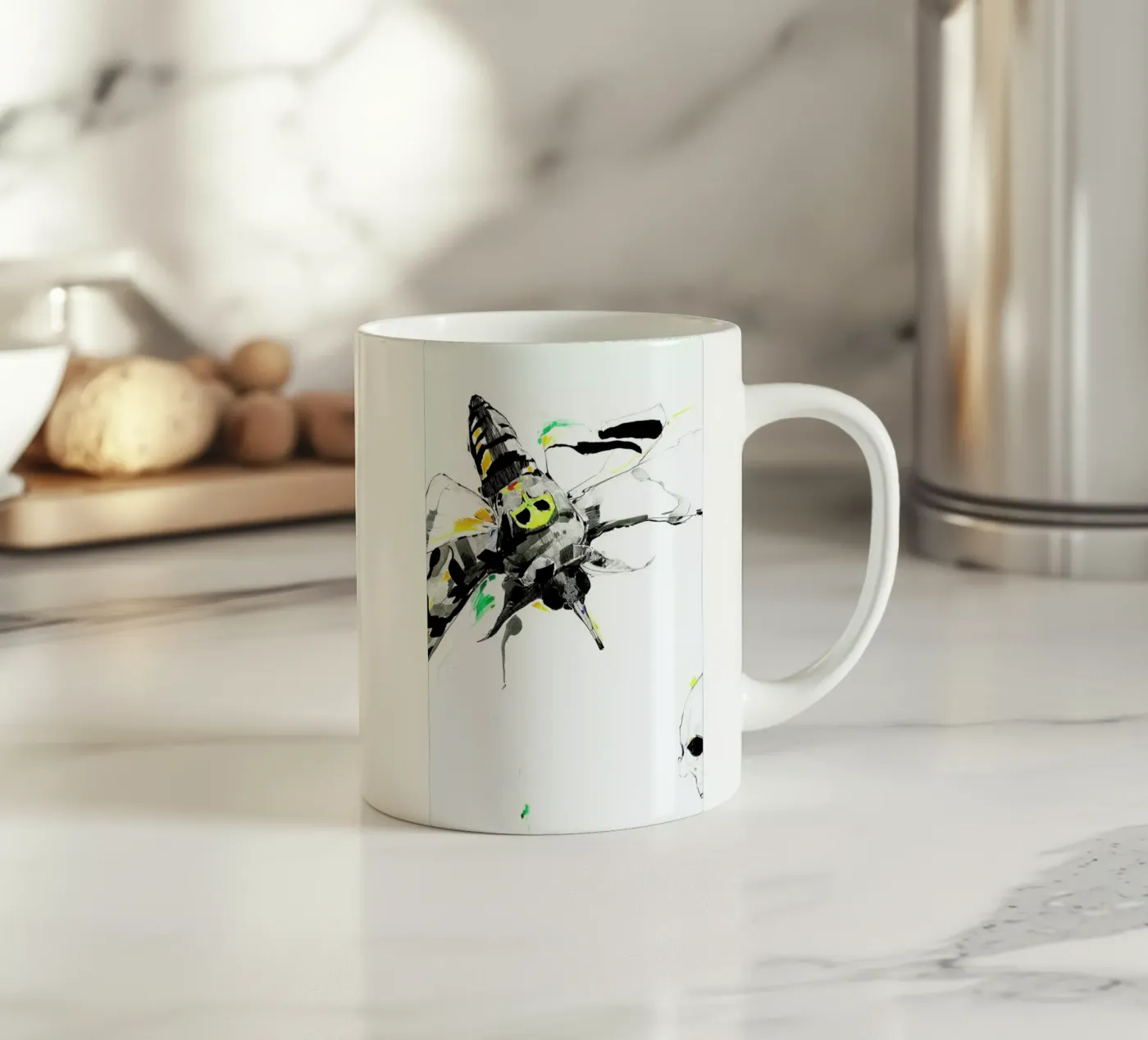 Moth keramische mok van Mala Alani