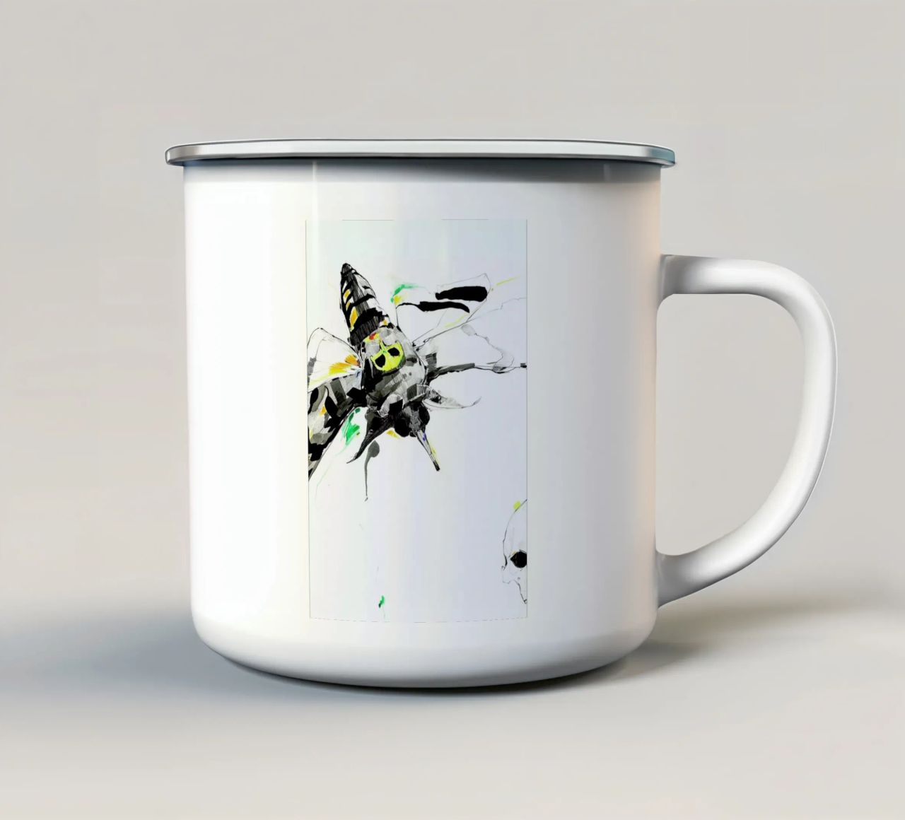 Moth tazza in smalto da Mala Alani