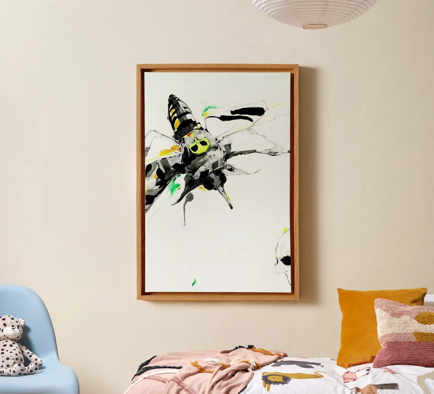 Moth canvas van Mala Alani