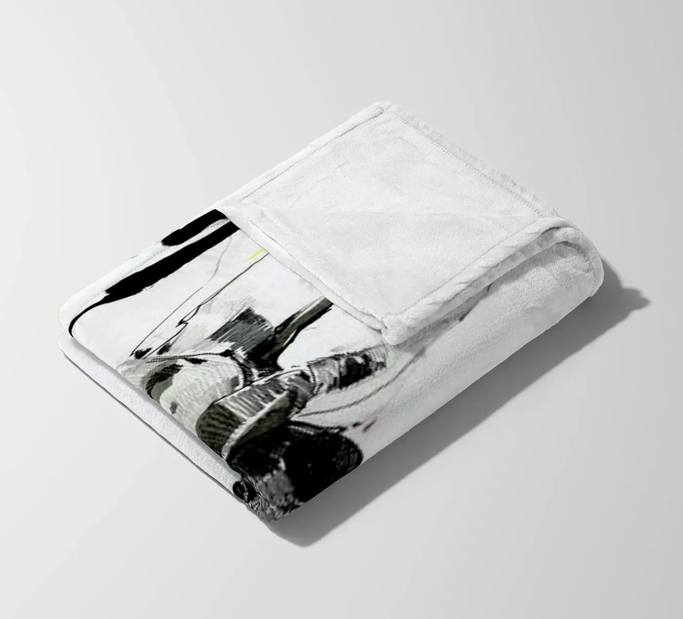 Moth fleece blanket by Mala Alani