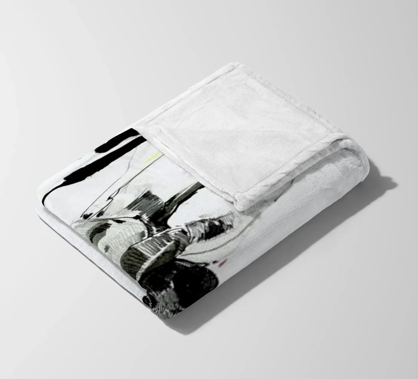 Moth fleece blanket by Mala Alani