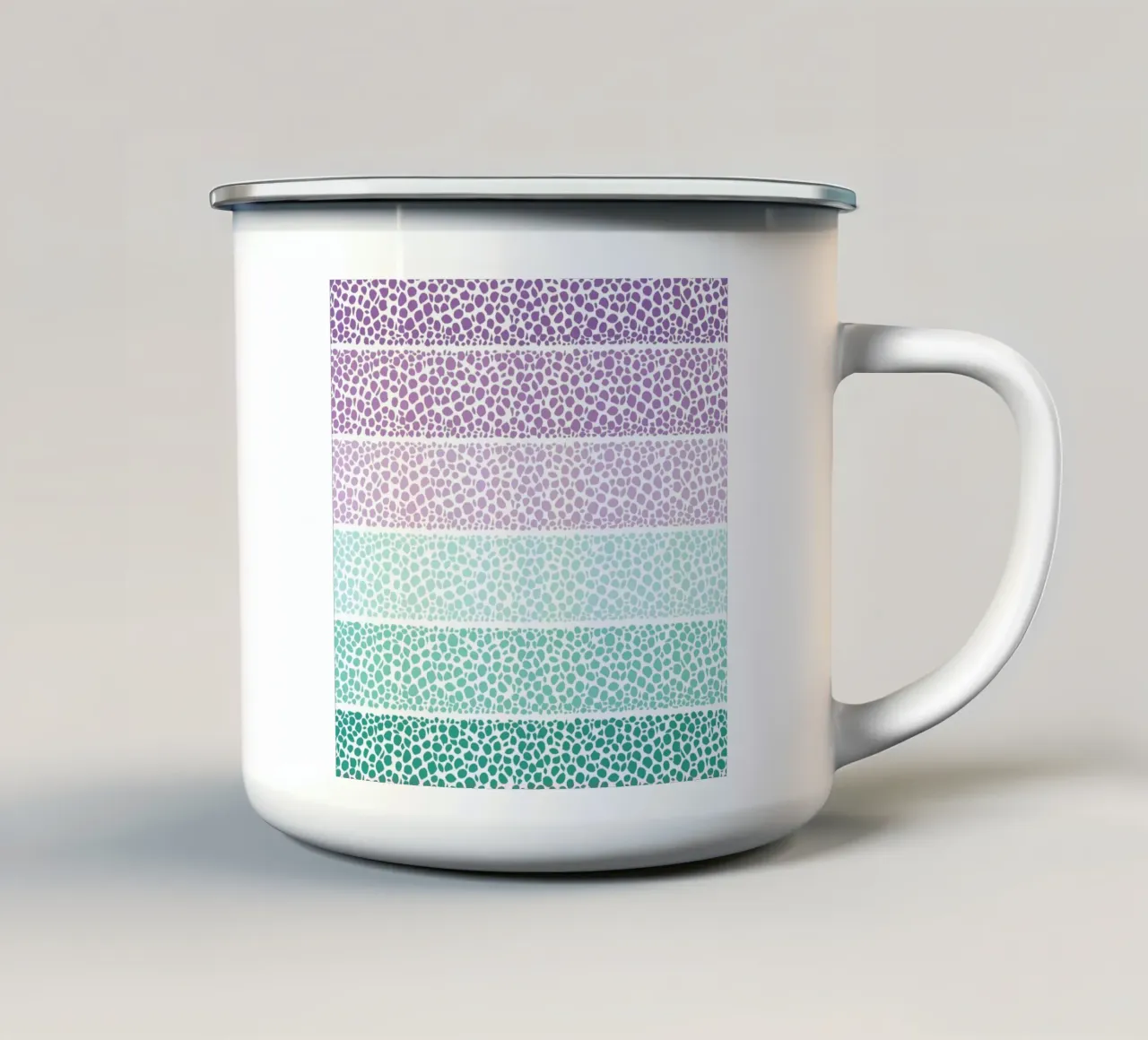 Riverside Colored Pebbles tazza in smalto da Pom Graphic Design