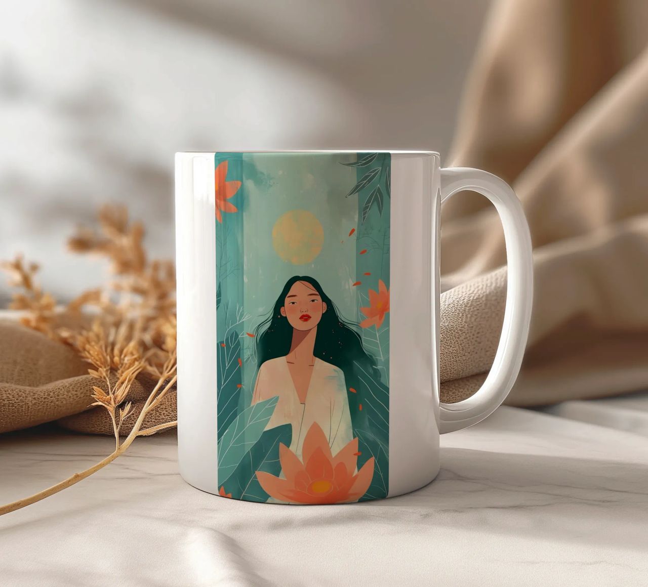 ragazza tazza in ceramica da Jacari
