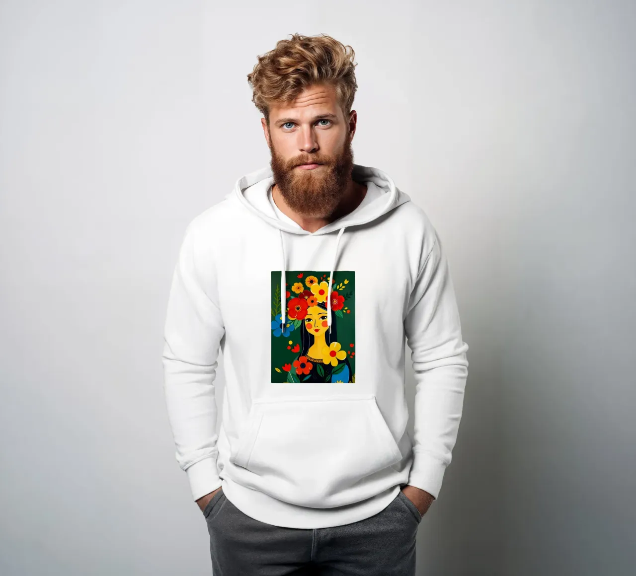 MONA LISA STILE MATISSE felpa con cappuccio da ARTOMATIC