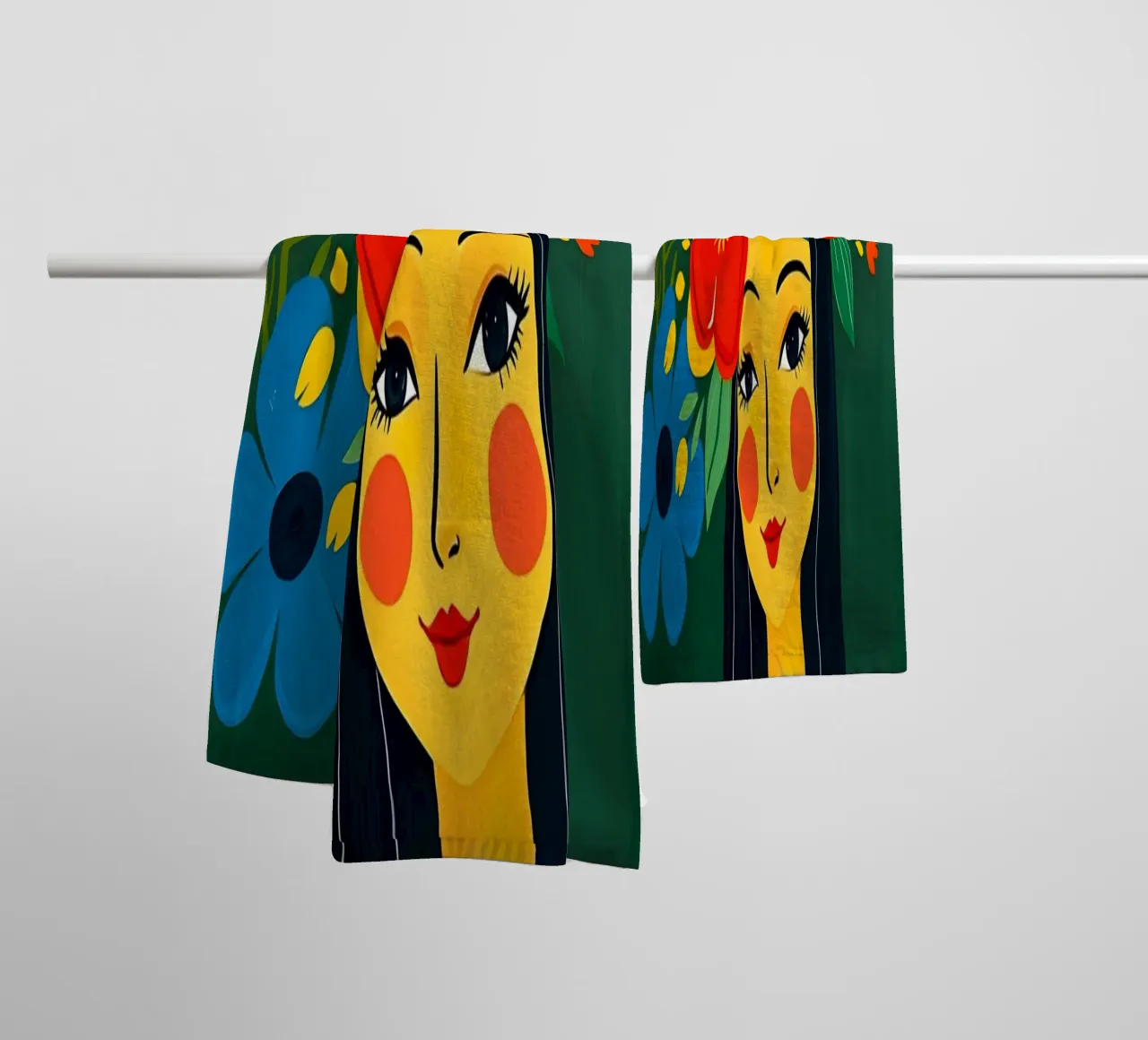 MONA LISA STILE MATISSE asciugamano da bagno da ARTOMATIC