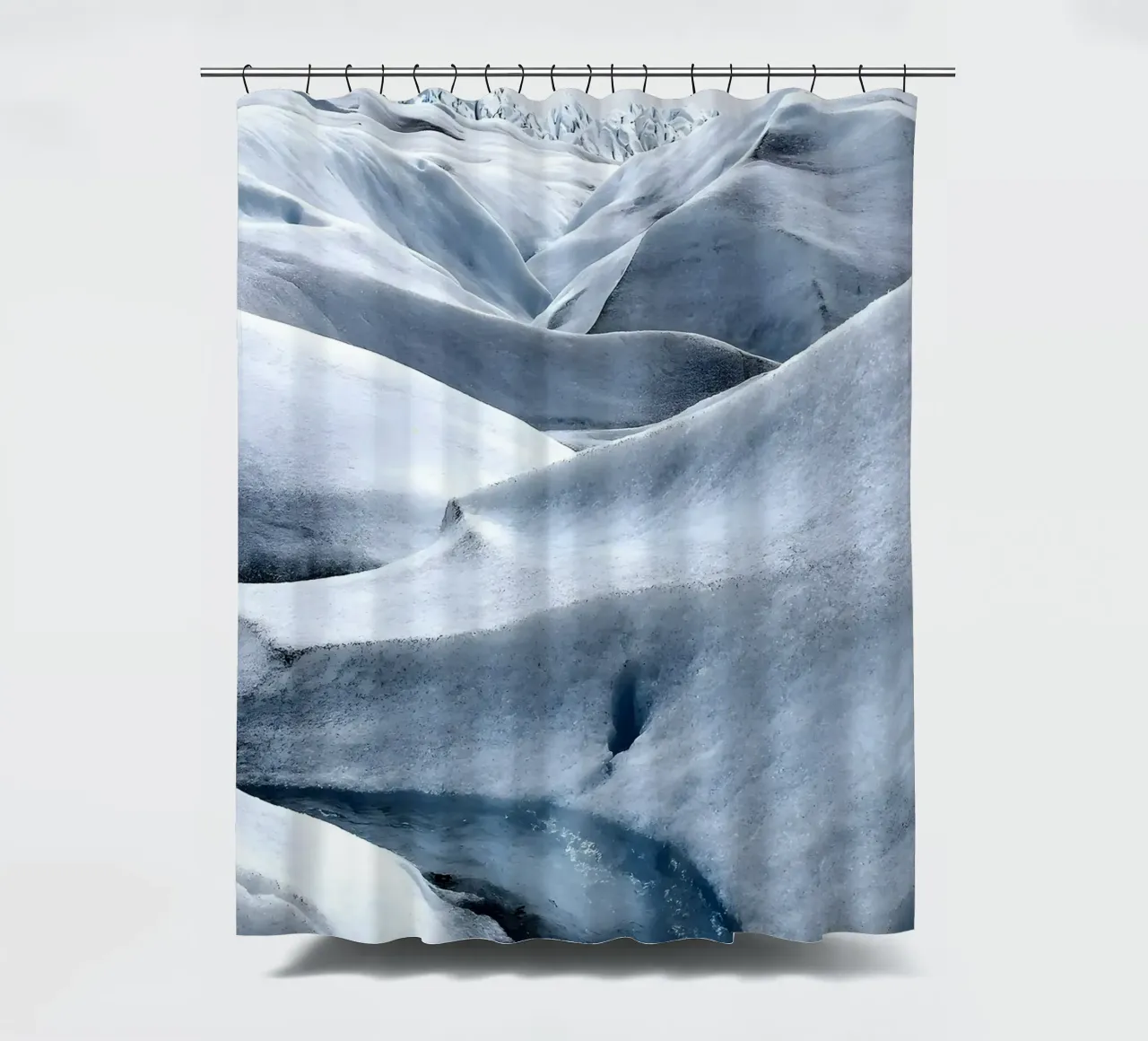 Driving on the Edge shower curtain by Aara