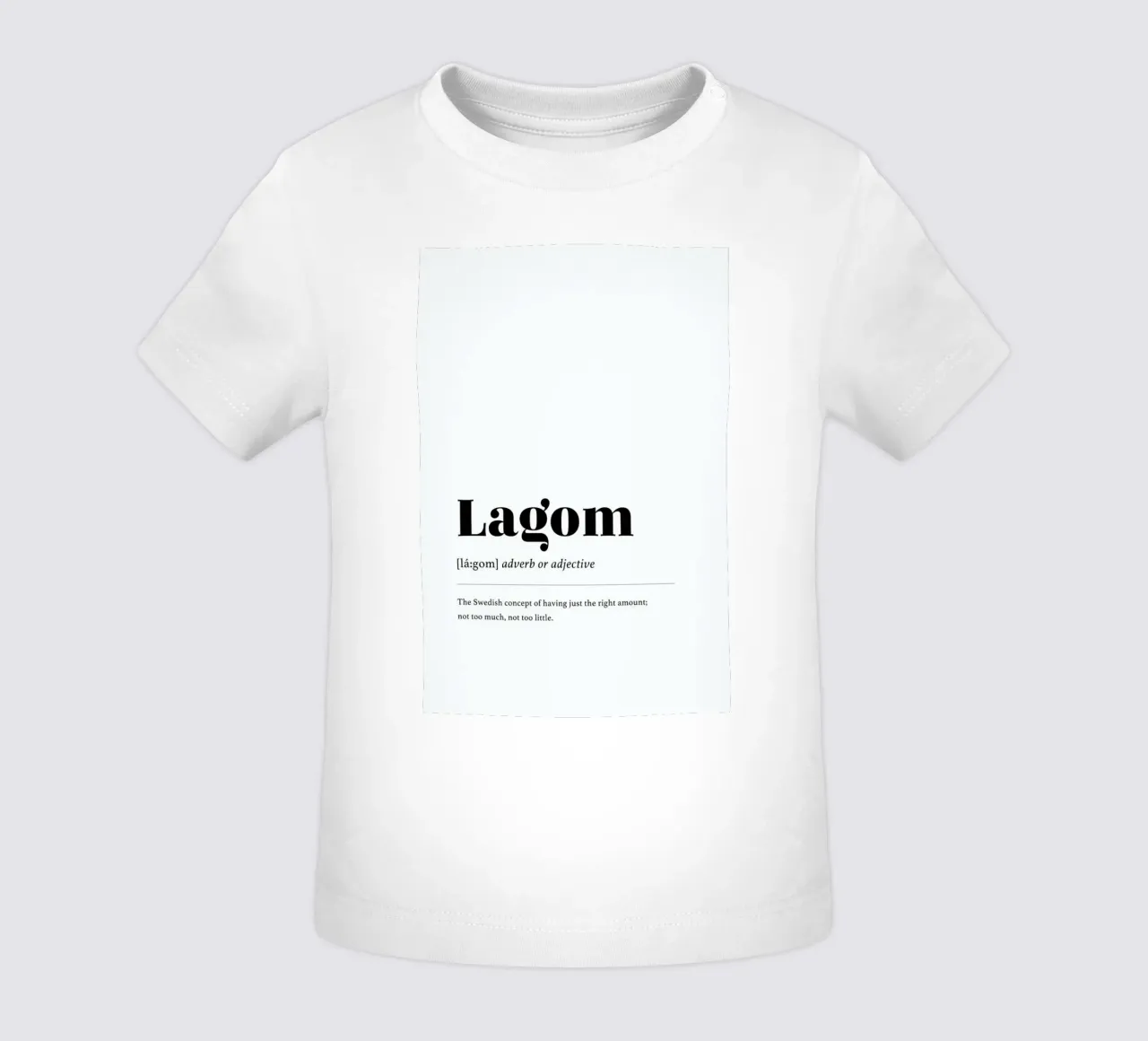 Lagom maglietta neonato da daylight design studio
