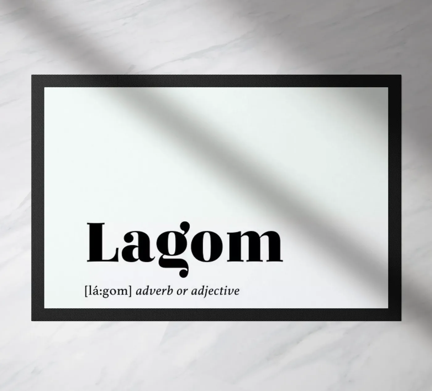 Lagom doormat by daylight design studio