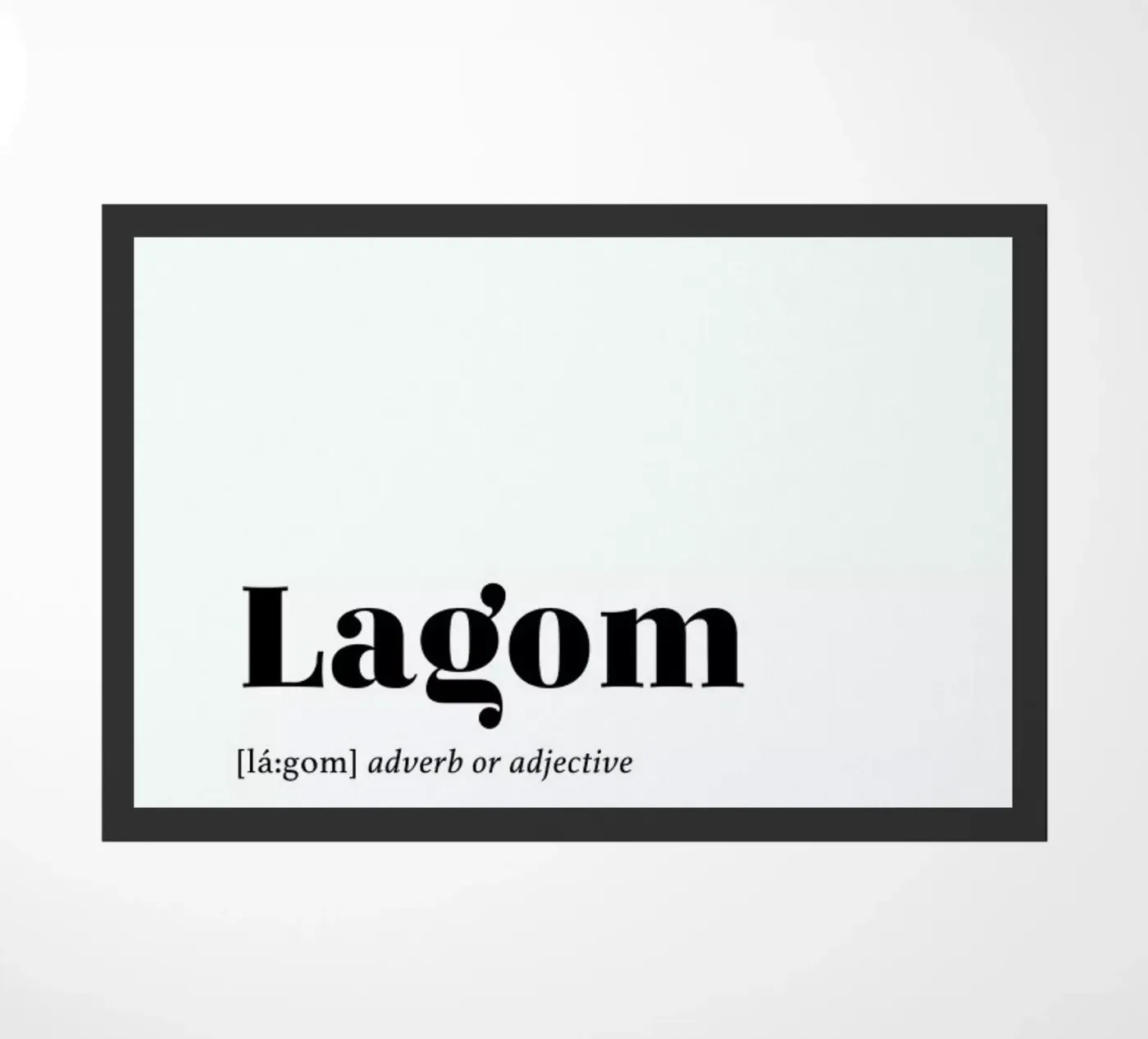 Lagom doormat by daylight design studio