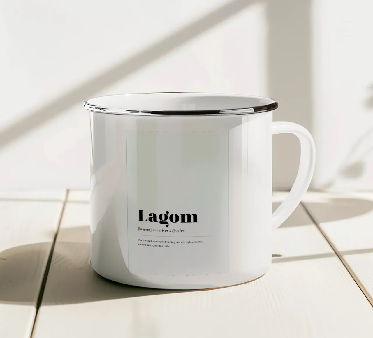 Lagom tazza in smalto da daylight design studio