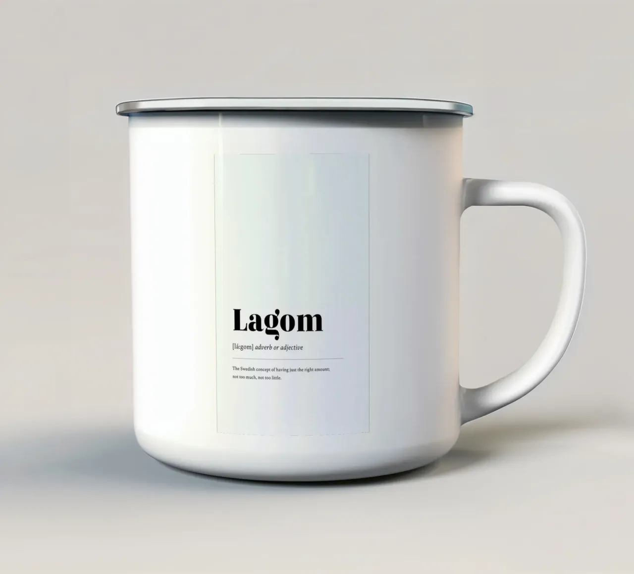 Lagom tazza in smalto da daylight design studio