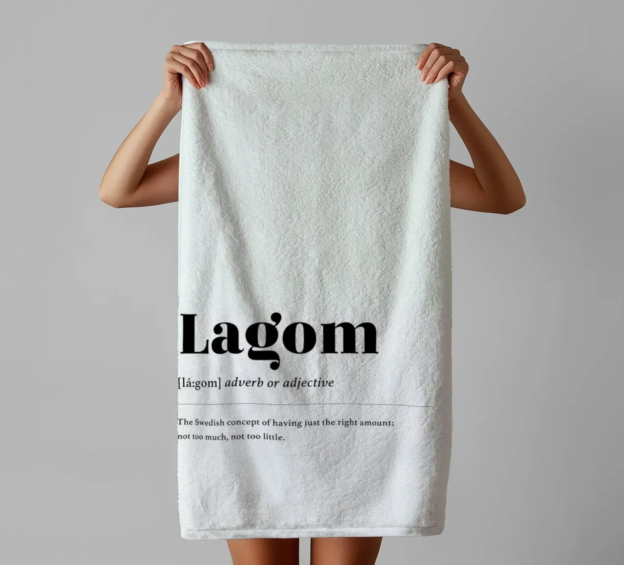 Lagom asciugamano da bagno da daylight design studio