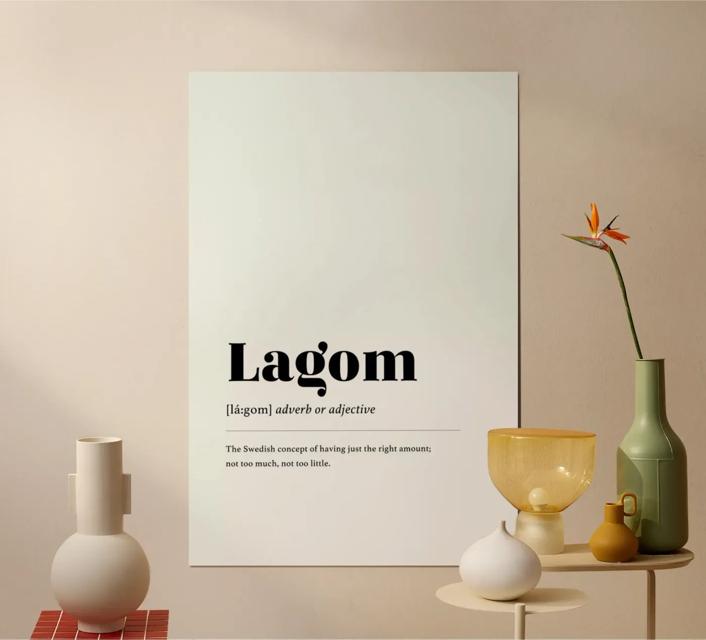 Lagom poster by daylight design studio
