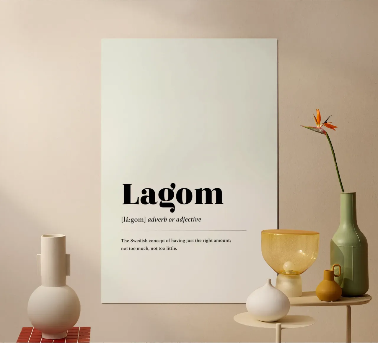 Lagom poster by daylight design studio