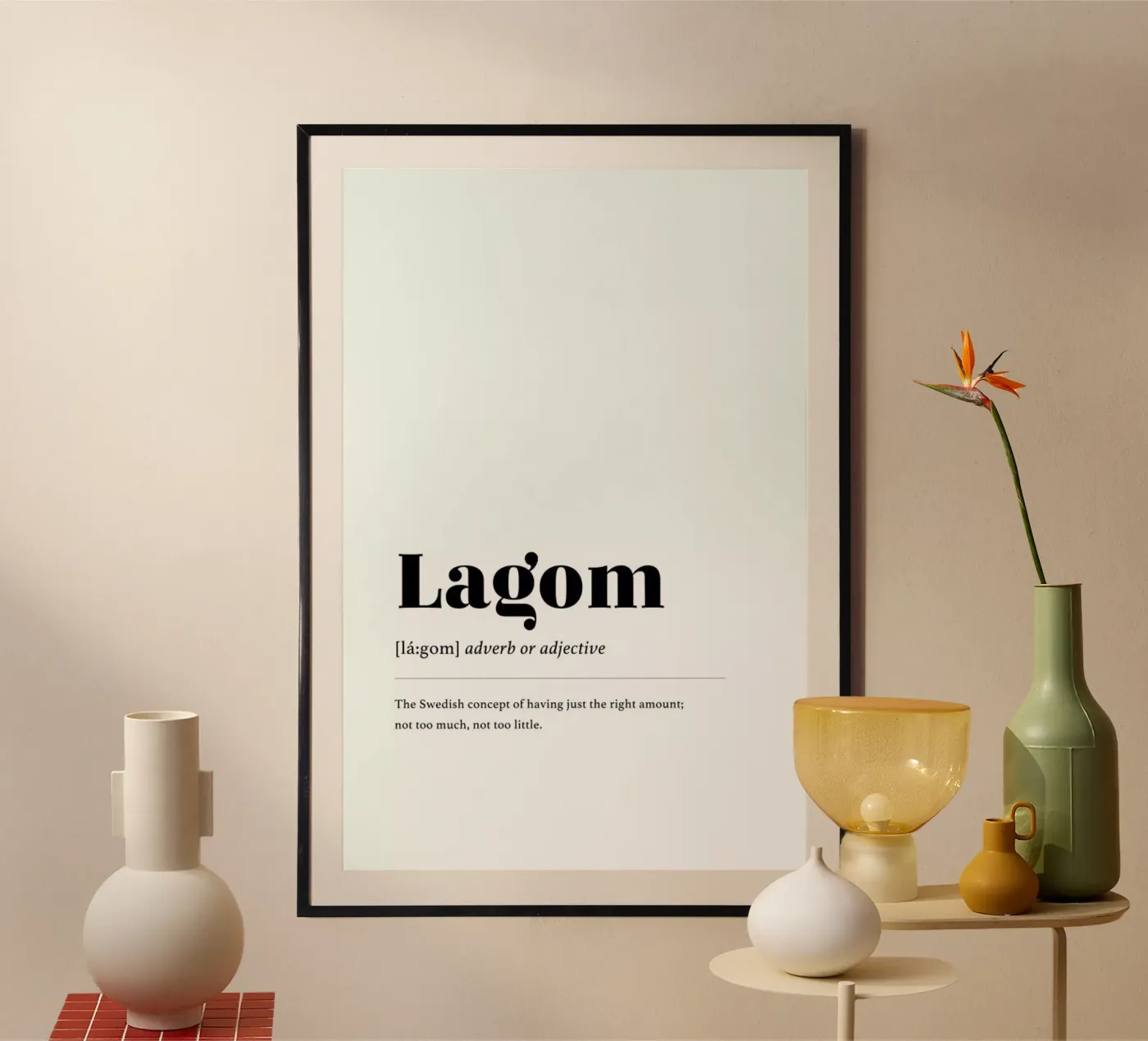 Lagom poster by daylight design studio