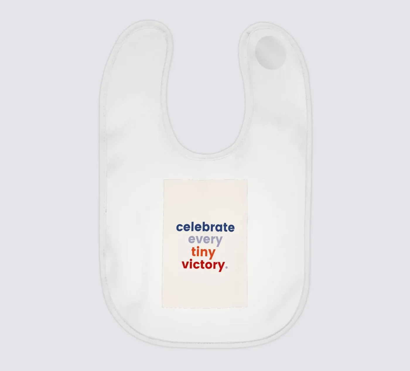 Every Tiny Victory baby bib by daylight design studio