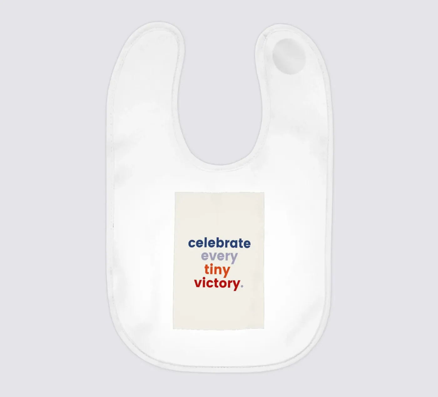 Every Tiny Victory baby bib by daylight design studio