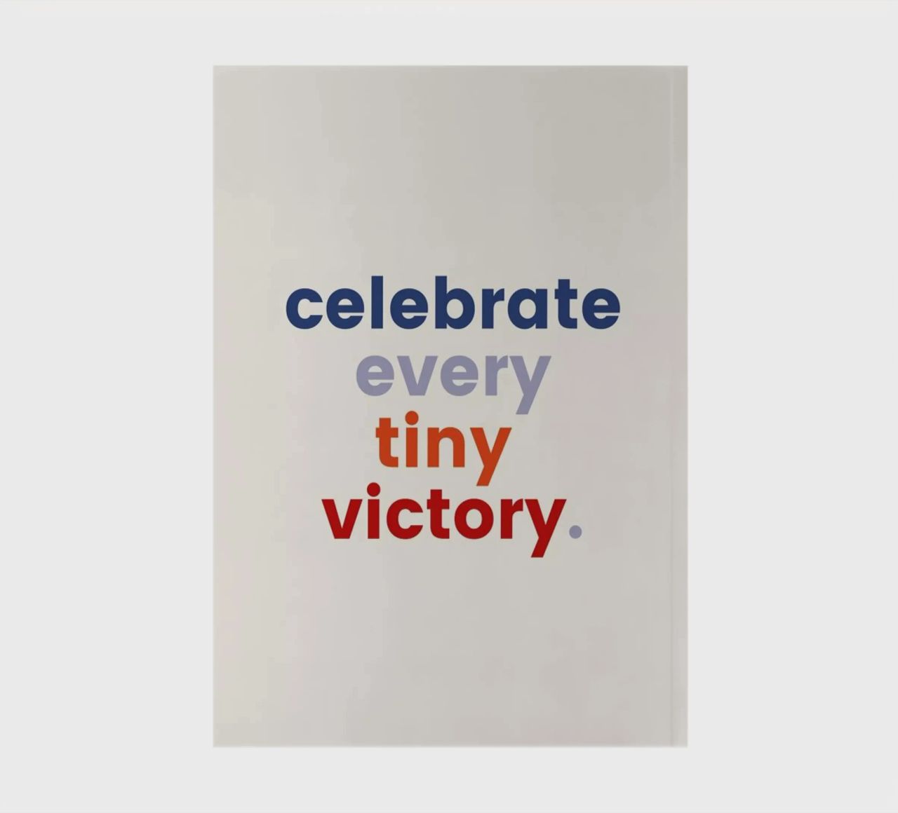 Every Tiny Victory notebook by daylight design studio