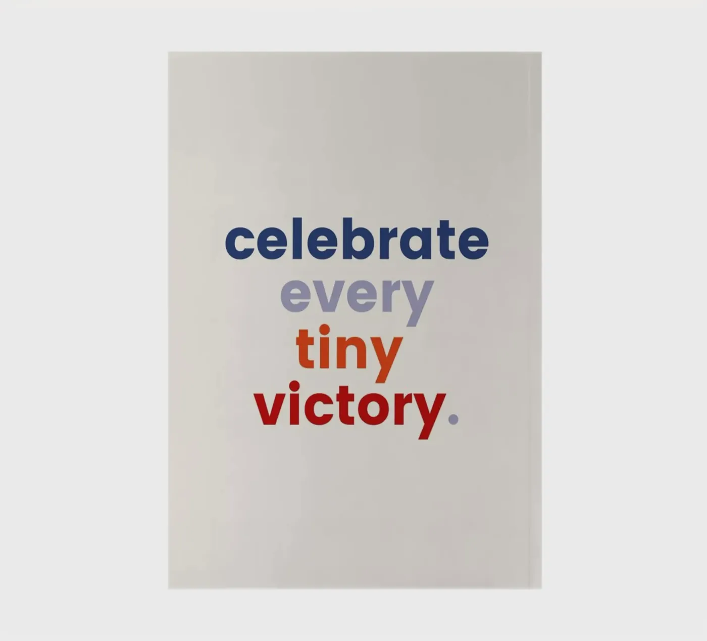 Every Tiny Victory carnet de daylight design studio