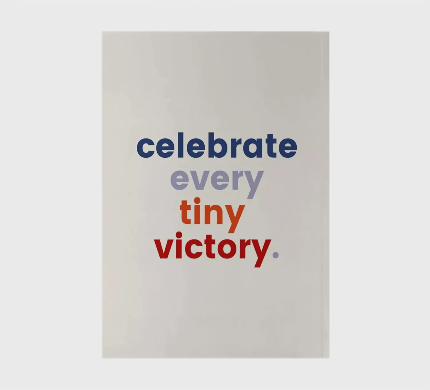 Every Tiny Victory notebook by daylight design studio