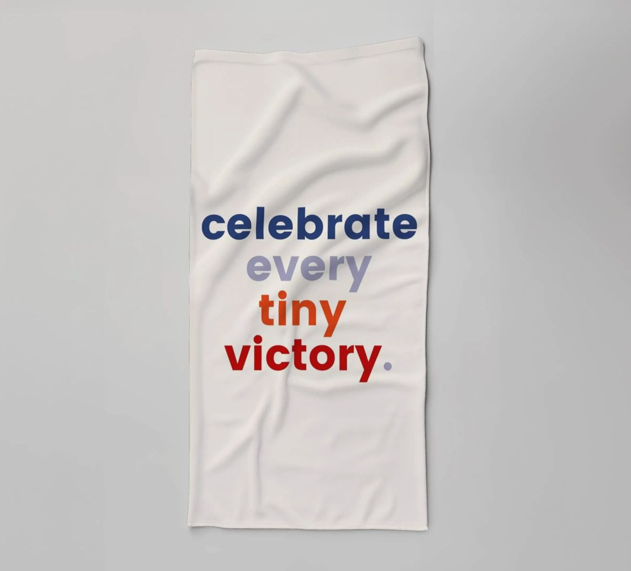 Every Tiny Victory towel by daylight design studio