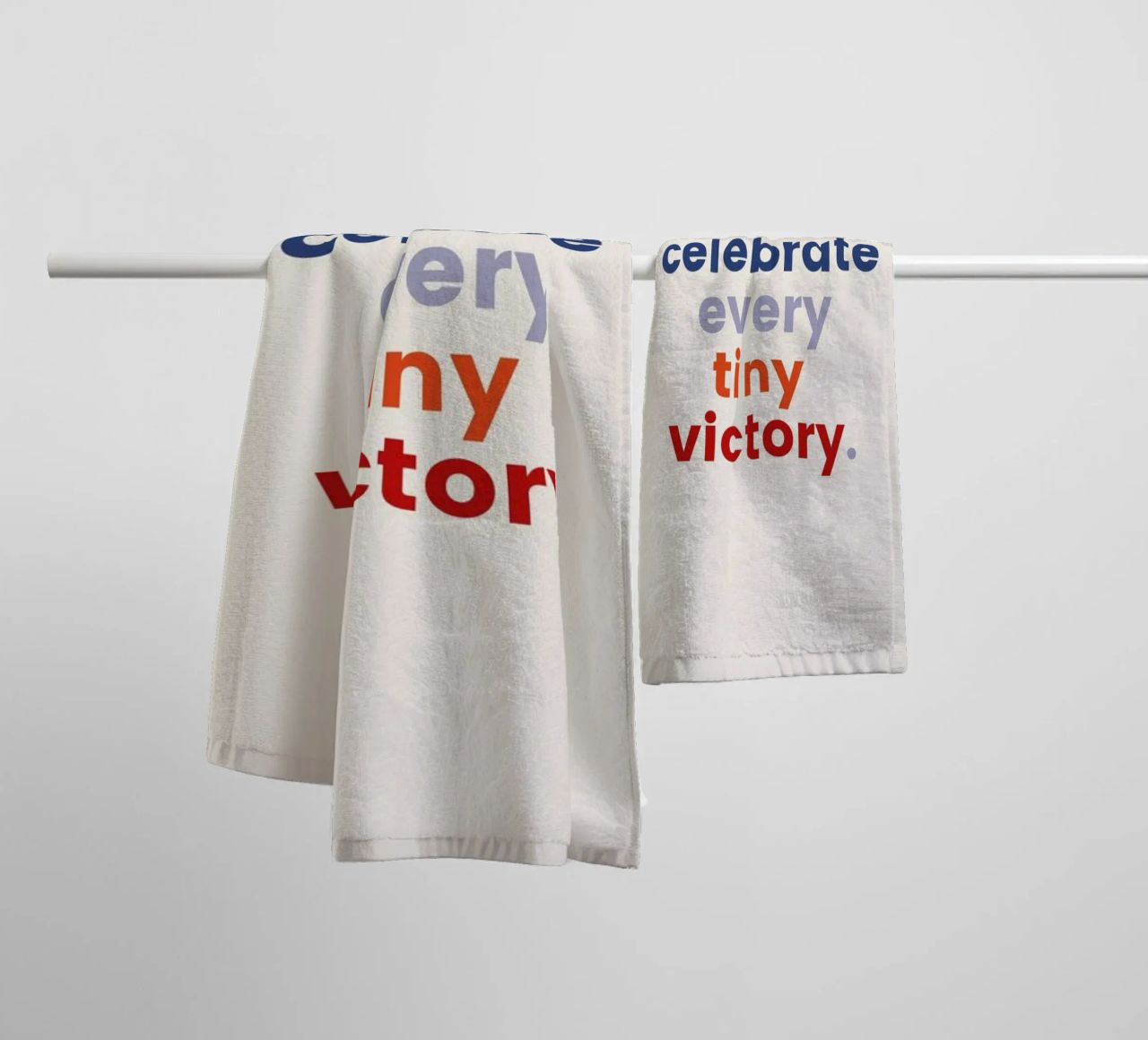 Every Tiny Victory towel by daylight design studio