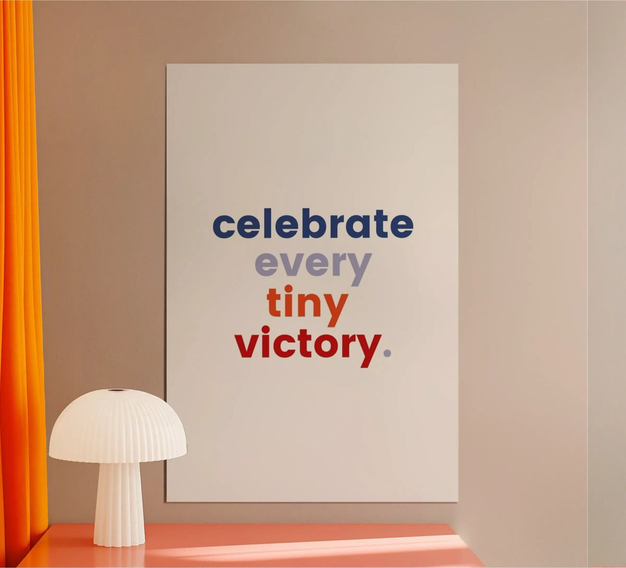 Every Tiny Victory poster by daylight design studio