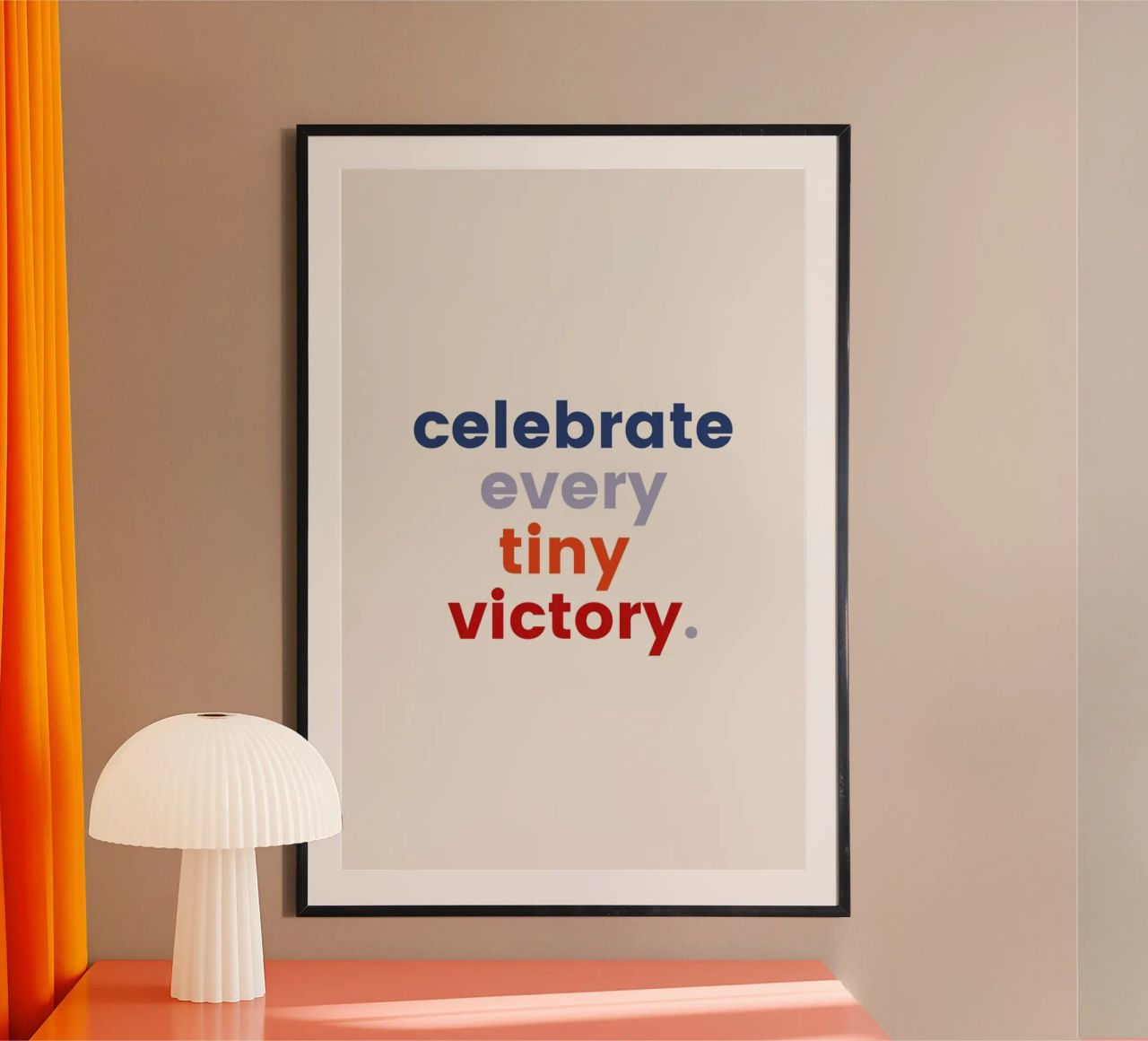 Every Tiny Victory poster by daylight design studio