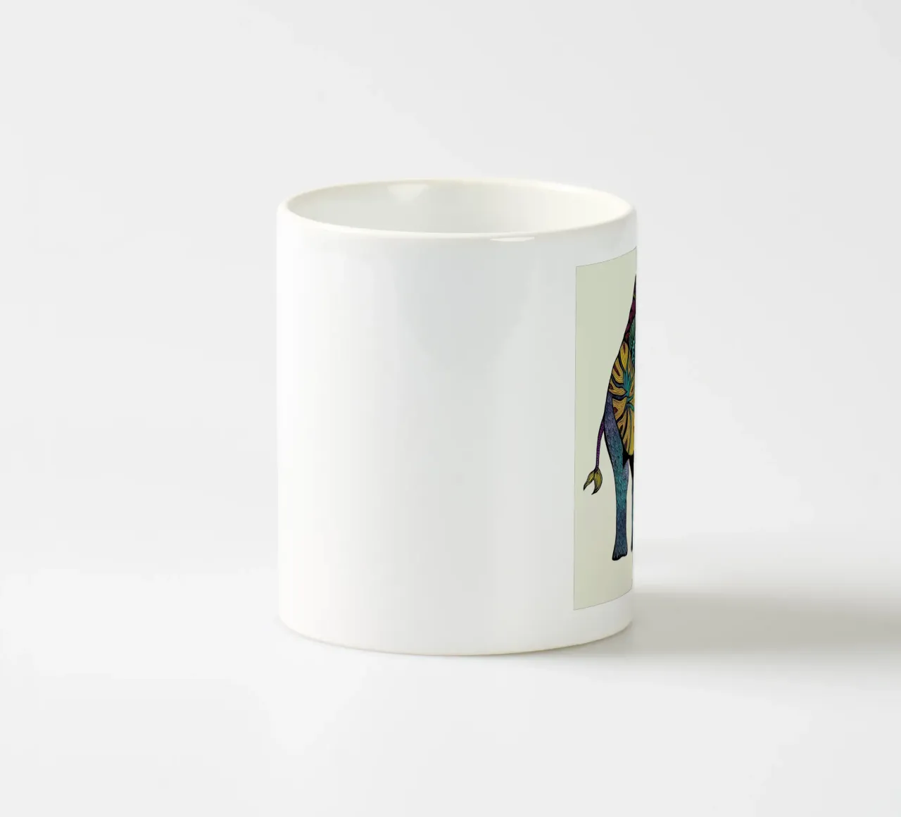 Elephant of Namibia tazza in ceramica da Pom Graphic Design