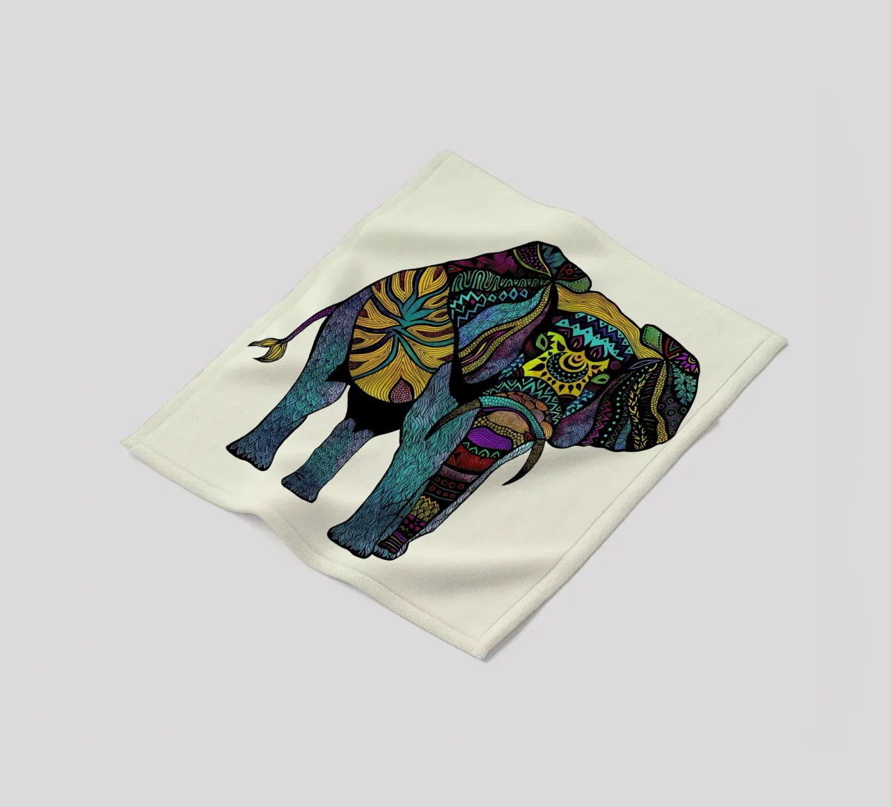 Elephant of Namibia coperta in pile da Pom Graphic Design