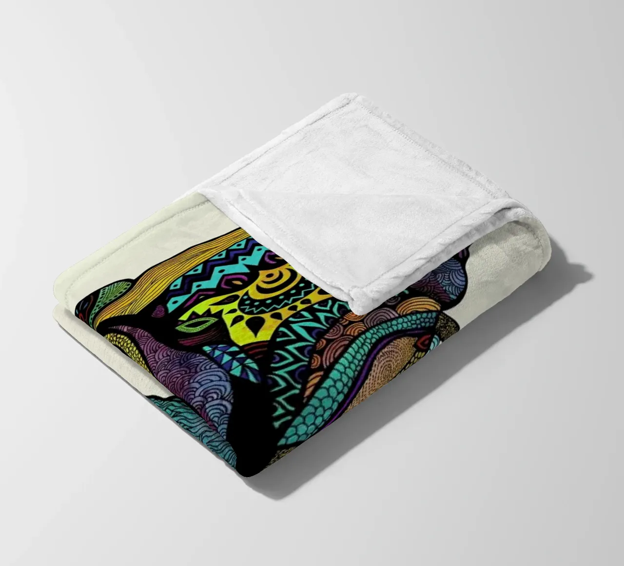 Elephant of Namibia coperta in pile da Pom Graphic Design