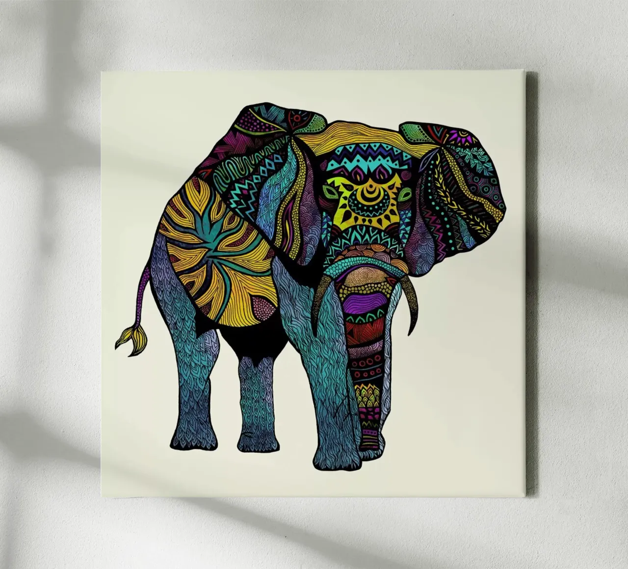 Elephant of Namibia tela con Cornice a cassetta da Pom Graphic Design