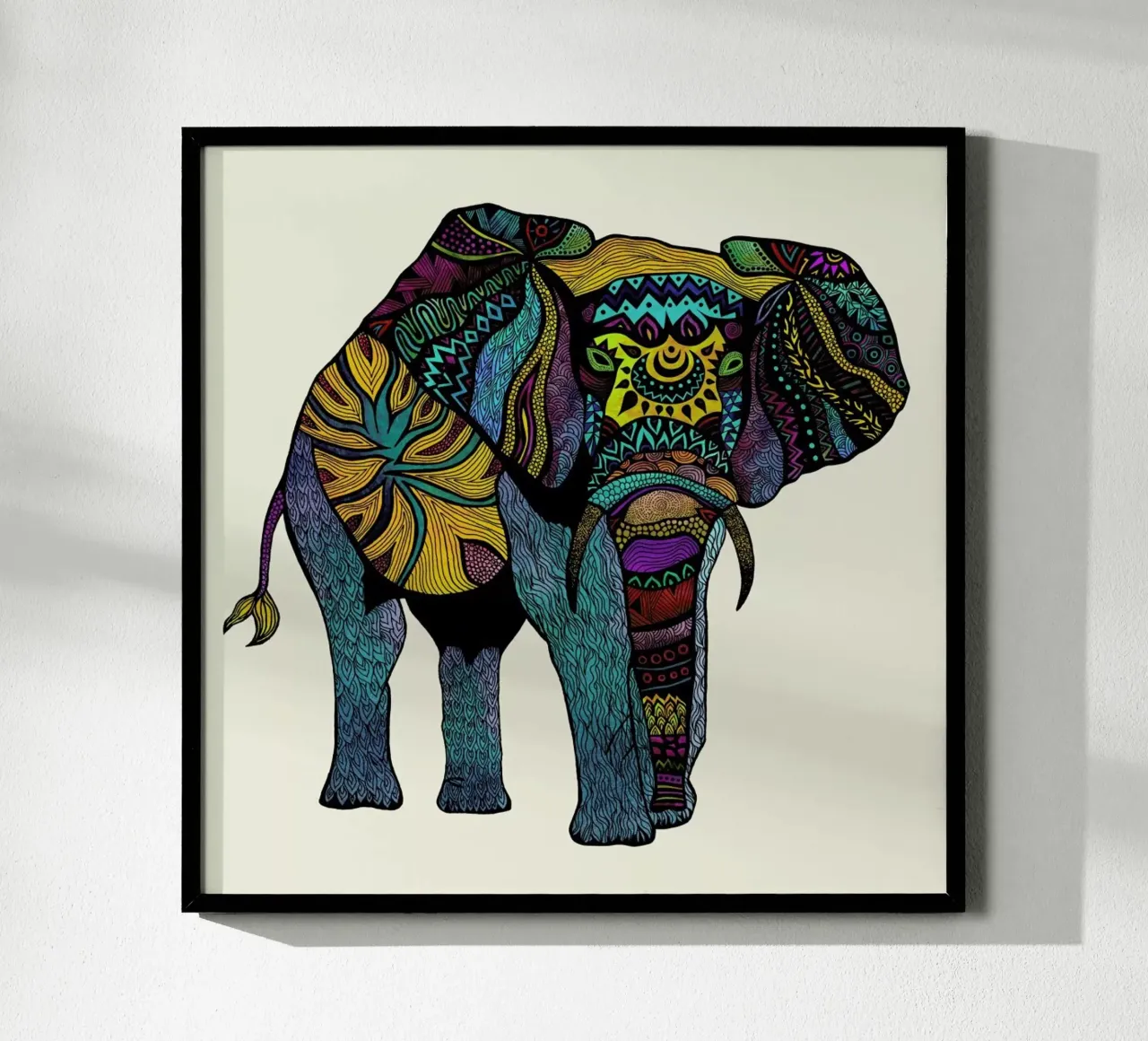 Elephant of Namibia poster by Pom Graphic Design