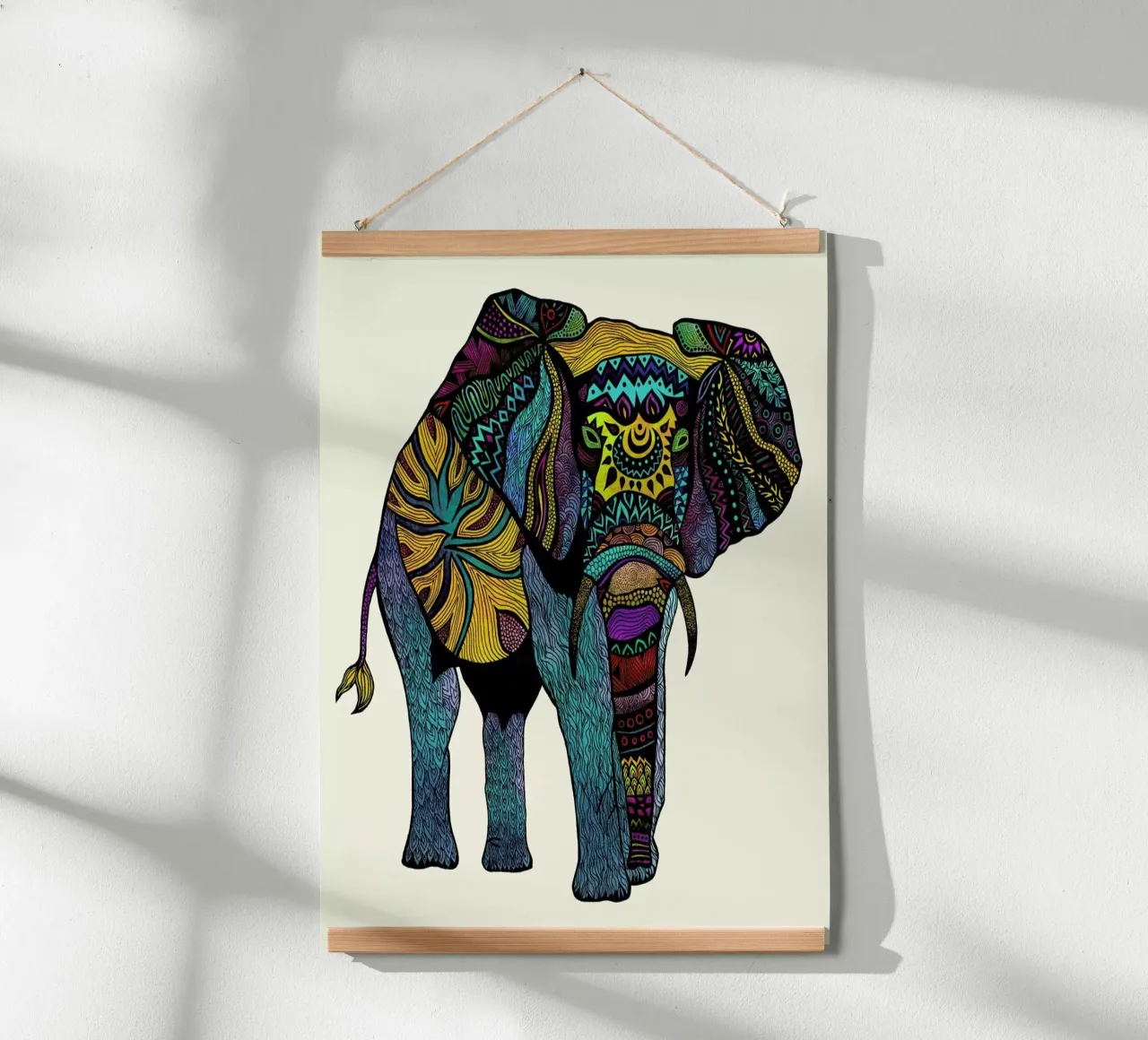 Elephant of Namibia poster by Pom Graphic Design