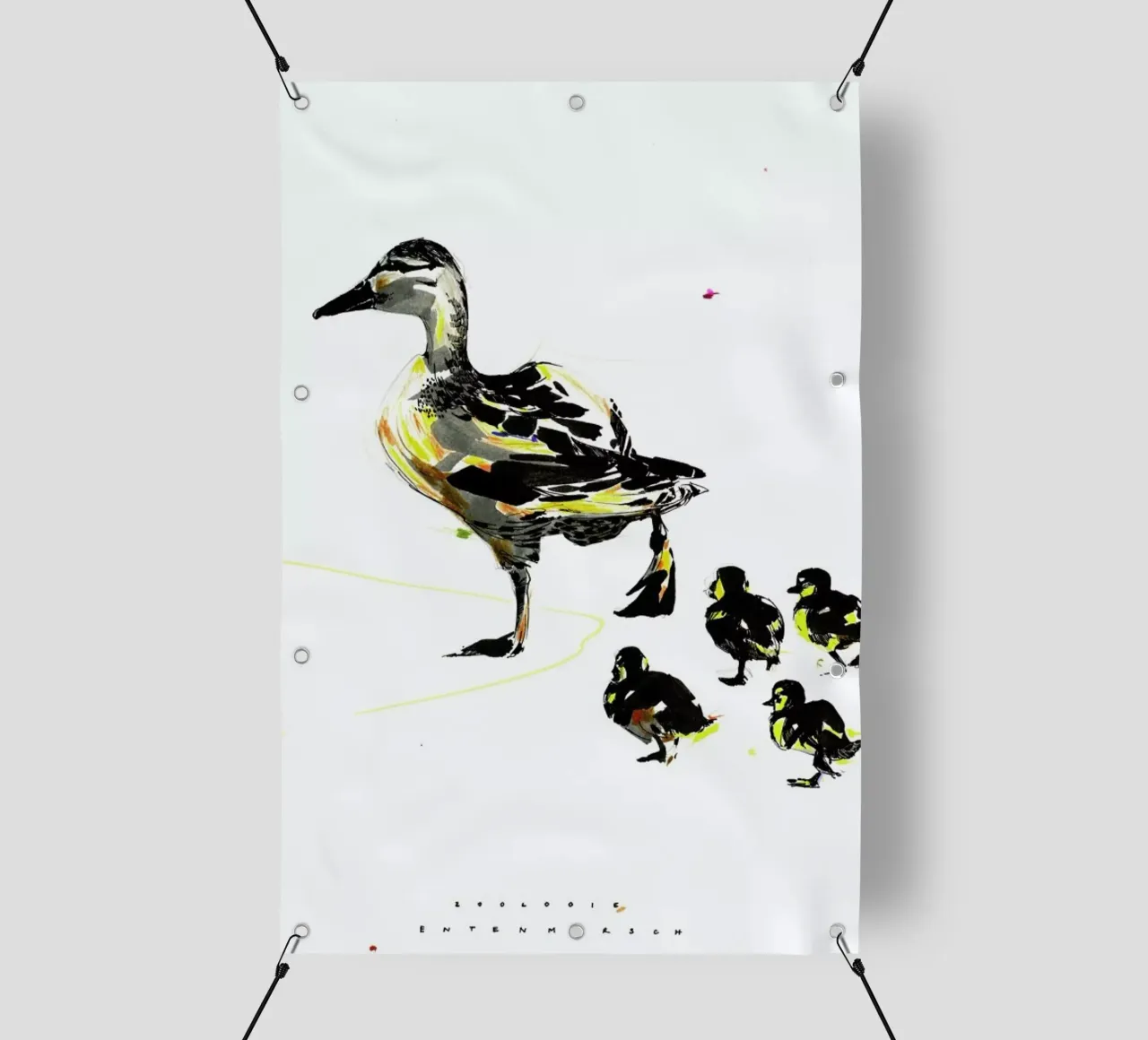 Ducks telo in pvc da Mala Alani