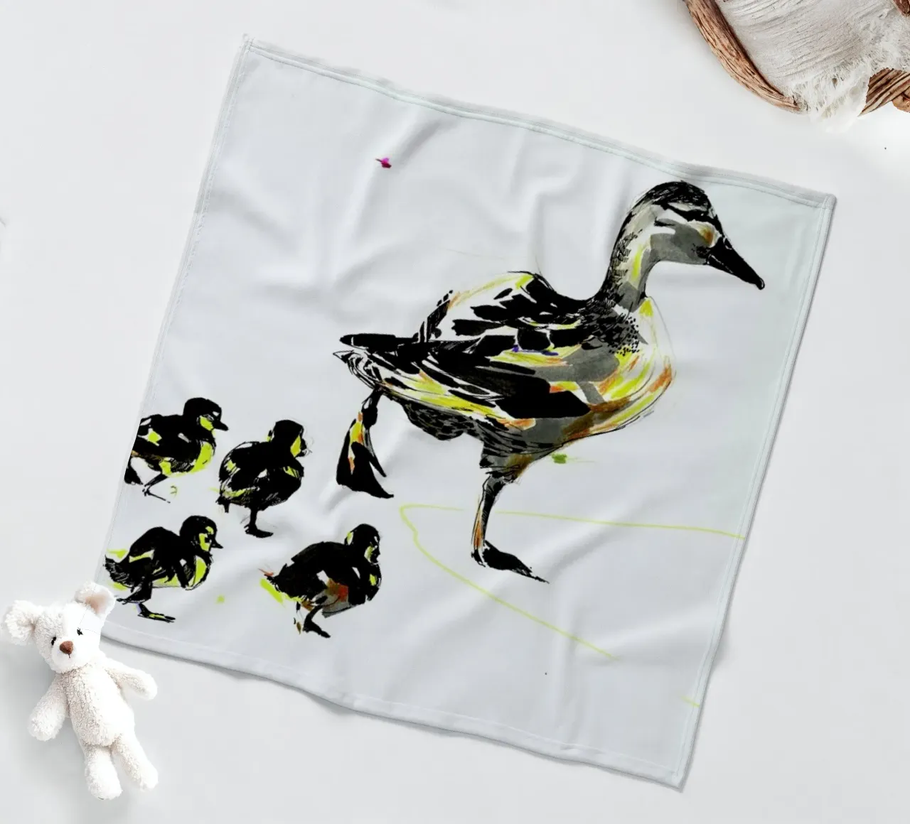 Ducks Fleecedecke von Mala Alani