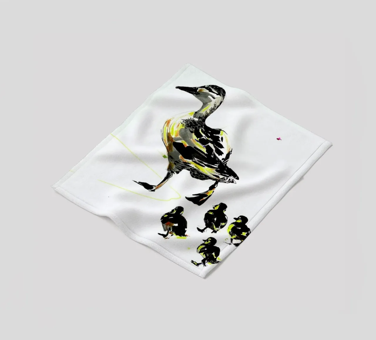 Ducks Fleecedecke von Mala Alani